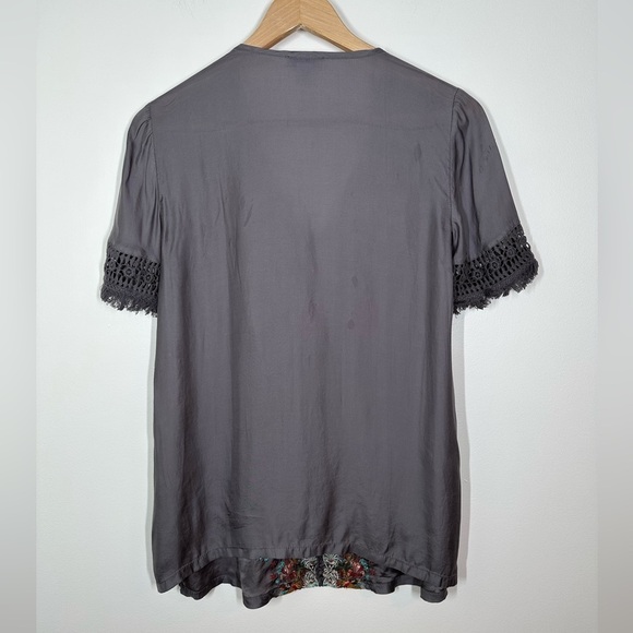 Sundance Embroidered Boho V Neck Top XS - Picture 7 of 7